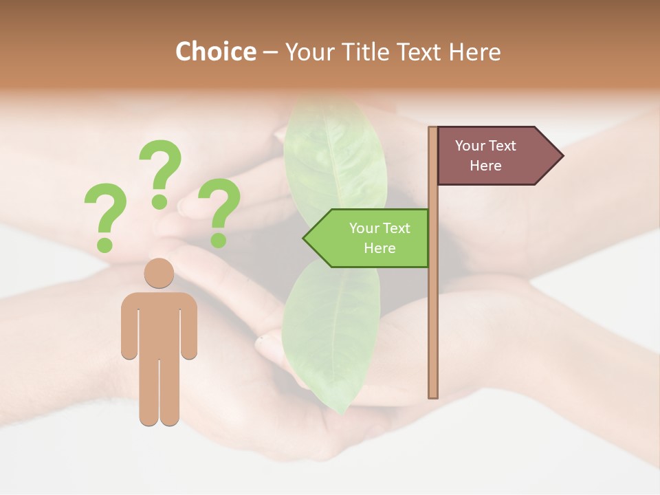 Hold Green Develop PowerPoint Template