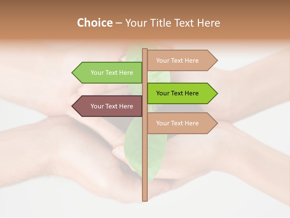 Hold Green Develop PowerPoint Template