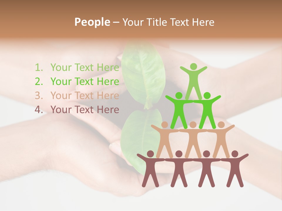 Hold Green Develop PowerPoint Template