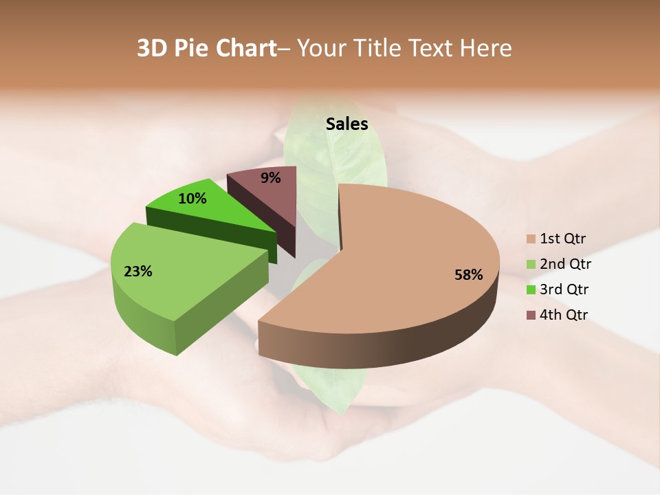 Hold Green Develop PowerPoint Template