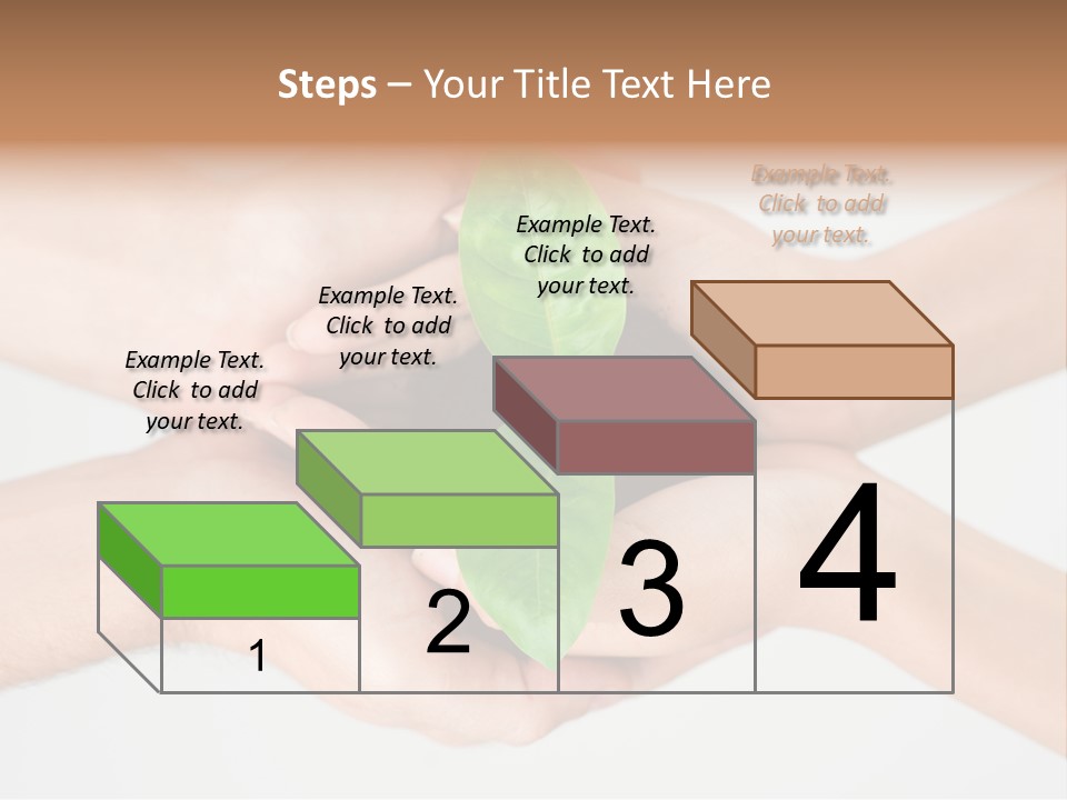 Hold Green Develop PowerPoint Template