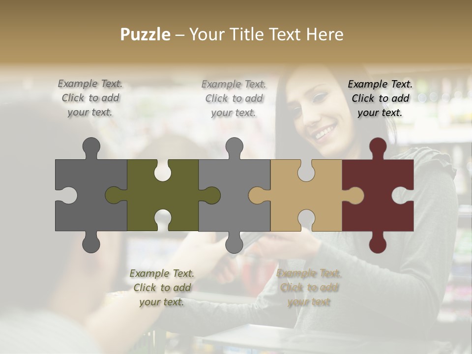 Receipt Cash Register Human Finger PowerPoint Template