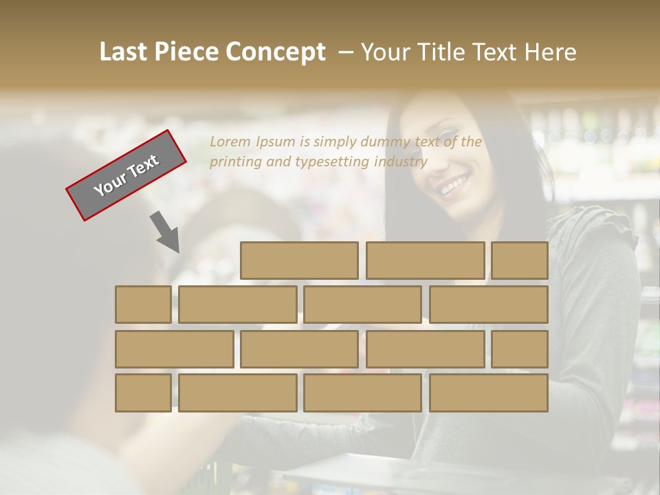 Receipt Cash Register Human Finger PowerPoint Template