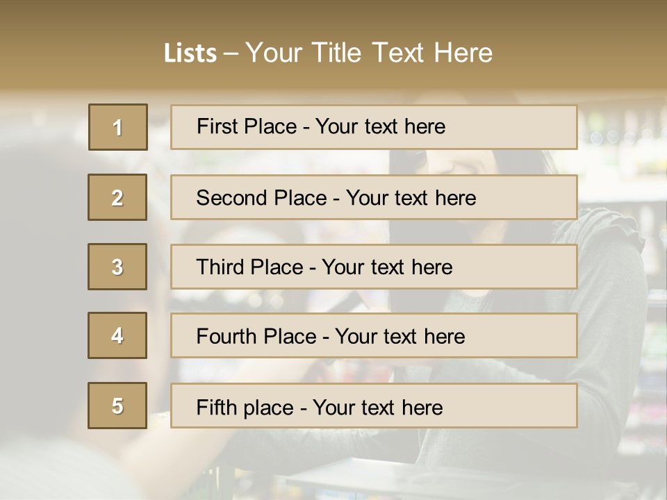 Receipt Cash Register Human Finger PowerPoint Template