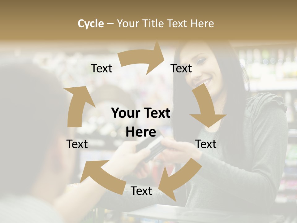 Receipt Cash Register Human Finger PowerPoint Template