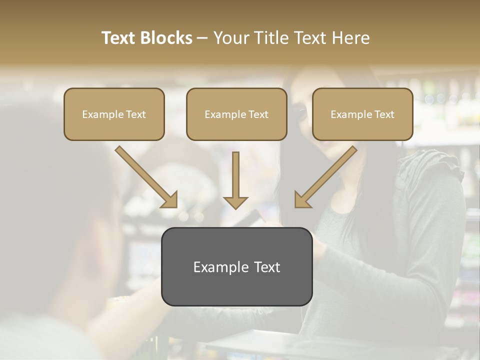 Receipt Cash Register Human Finger PowerPoint Template