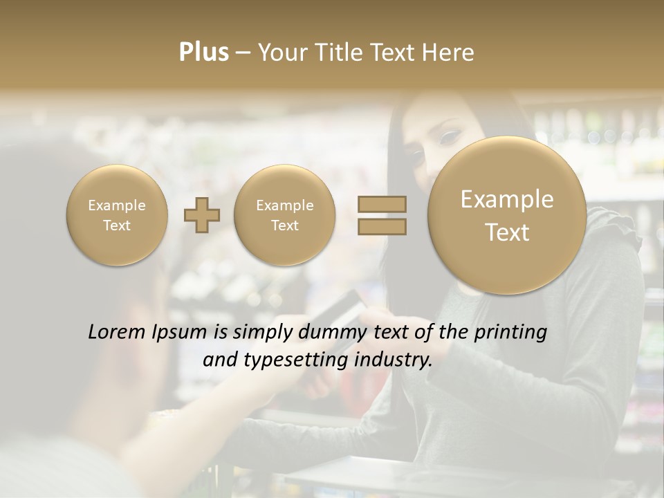 Receipt Cash Register Human Finger PowerPoint Template