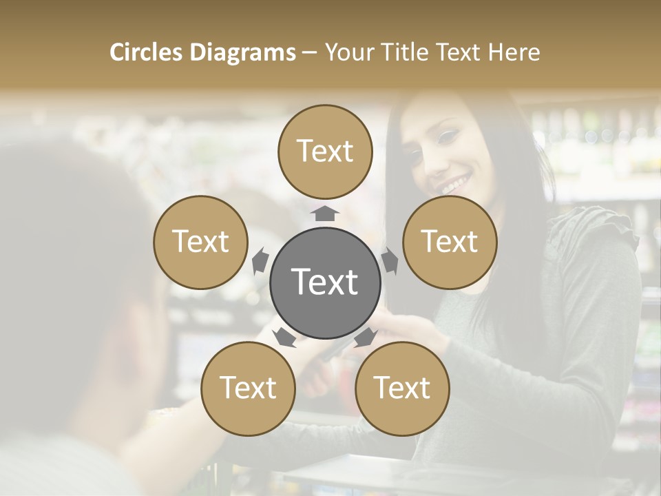 Receipt Cash Register Human Finger PowerPoint Template