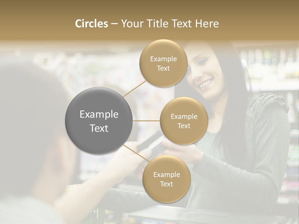 Receipt Cash Register Human Finger PowerPoint Template