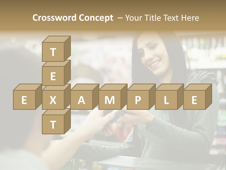 Receipt Cash Register Human Finger PowerPoint Template