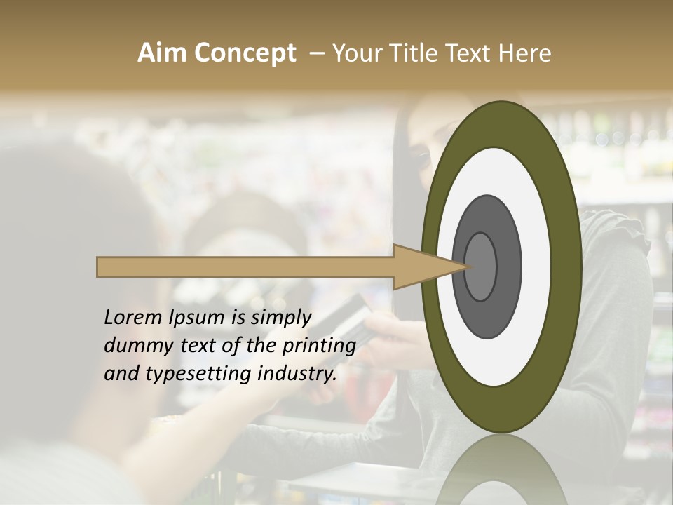 Receipt Cash Register Human Finger PowerPoint Template