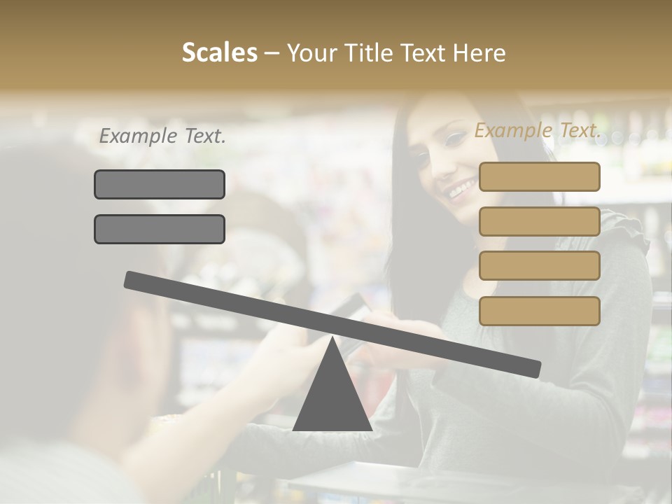 Receipt Cash Register Human Finger PowerPoint Template
