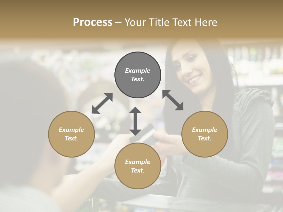 Receipt Cash Register Human Finger PowerPoint Template