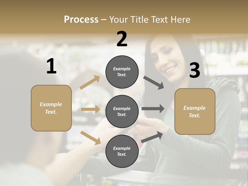 Receipt Cash Register Human Finger PowerPoint Template