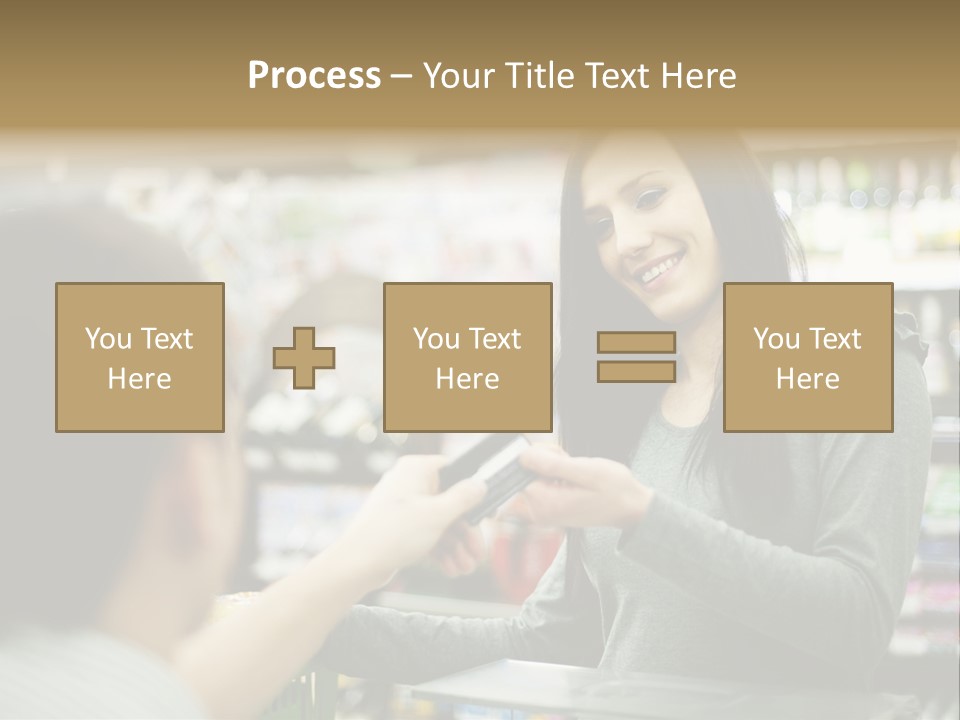 Receipt Cash Register Human Finger PowerPoint Template