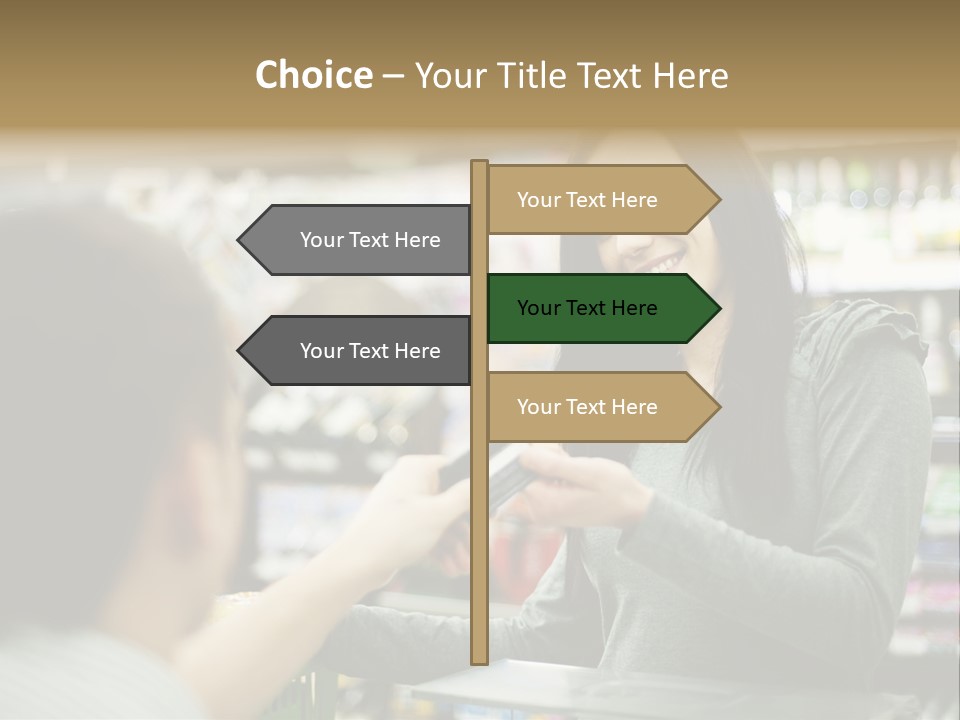 Receipt Cash Register Human Finger PowerPoint Template