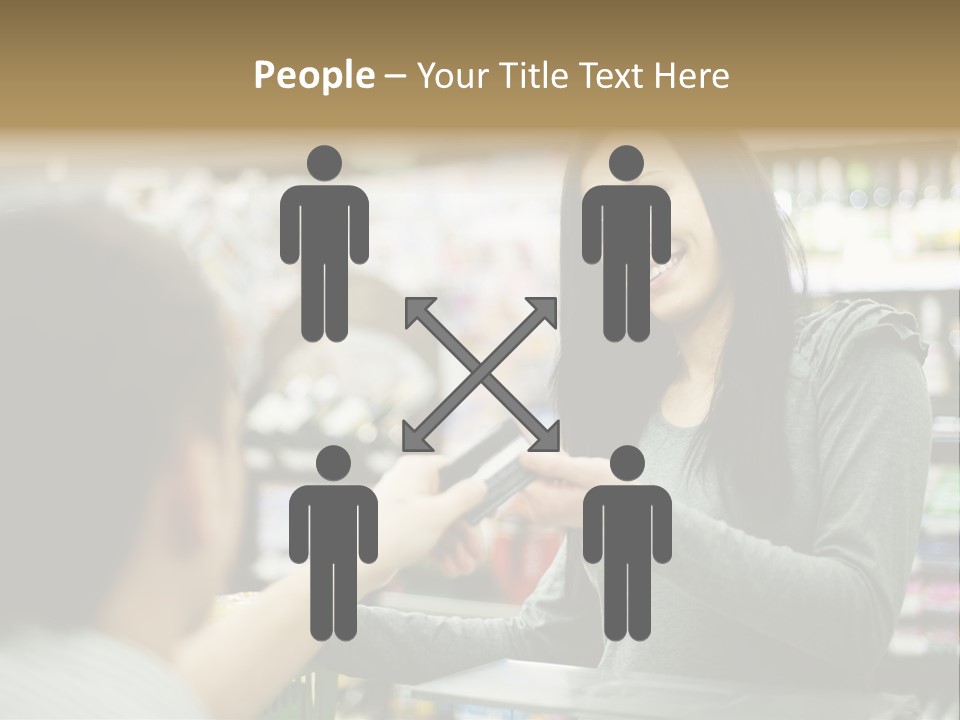 Receipt Cash Register Human Finger PowerPoint Template