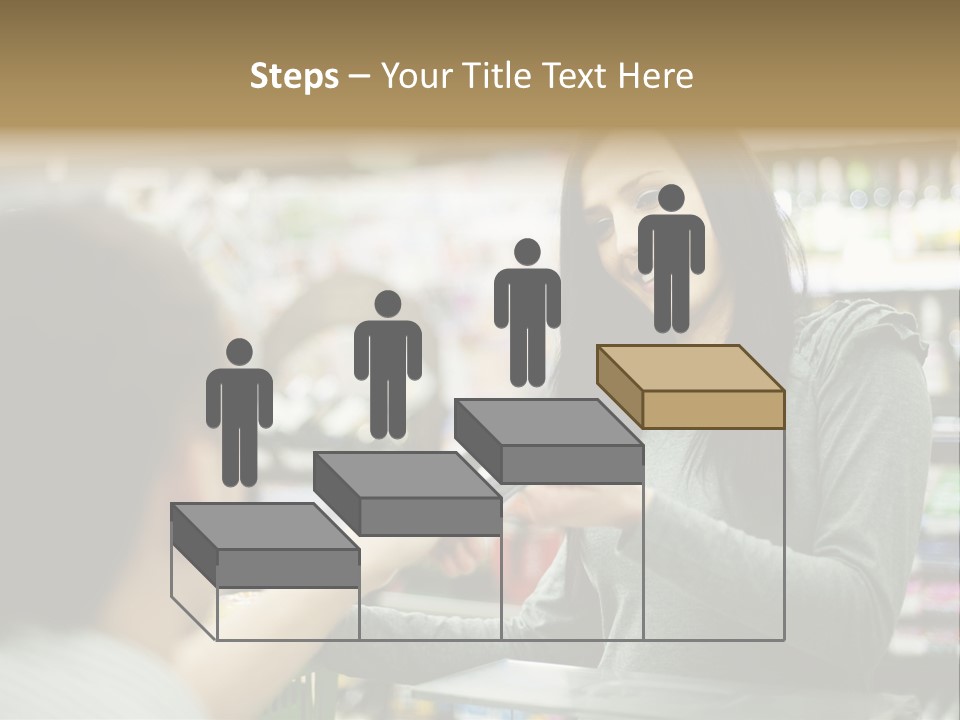 Receipt Cash Register Human Finger PowerPoint Template