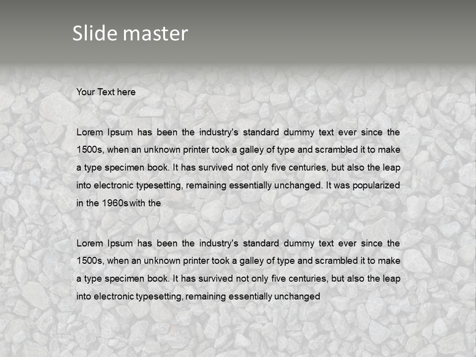 Gray Material Closeup PowerPoint Template