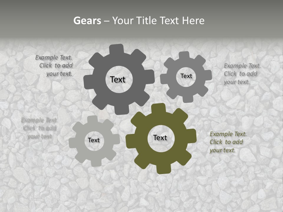 Gray Material Closeup PowerPoint Template