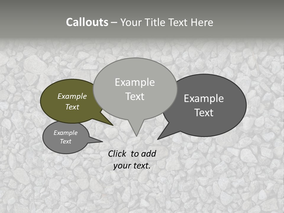 Gray Material Closeup PowerPoint Template
