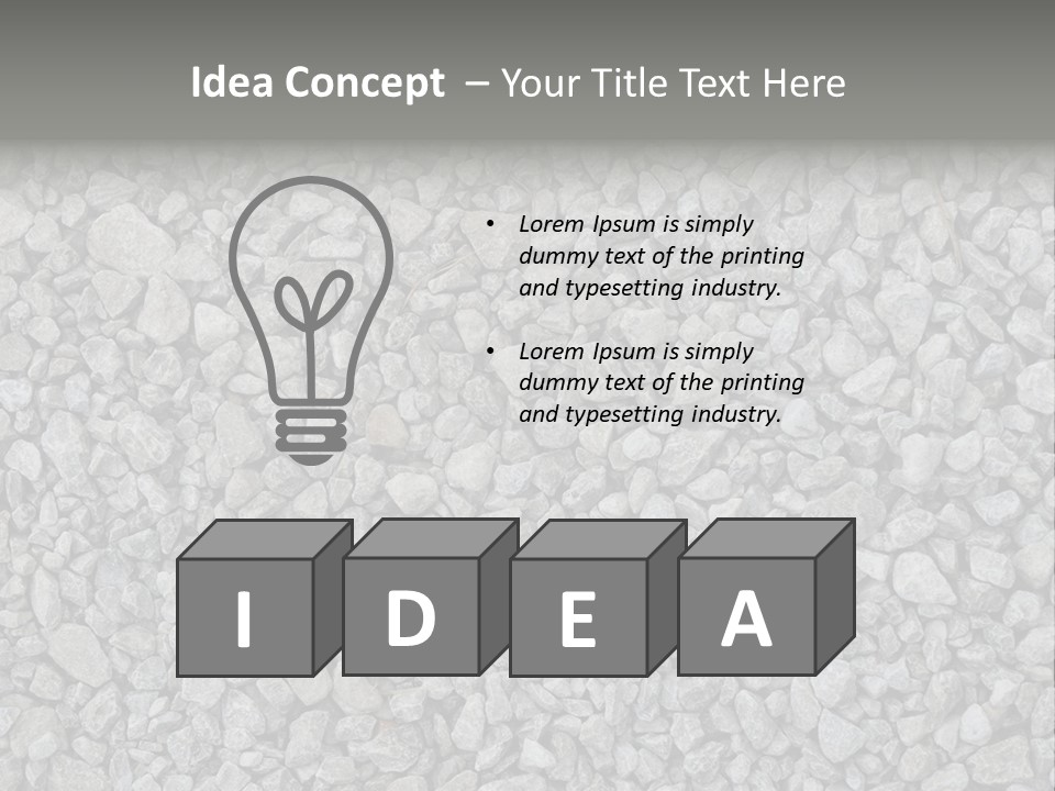 Gray Material Closeup PowerPoint Template