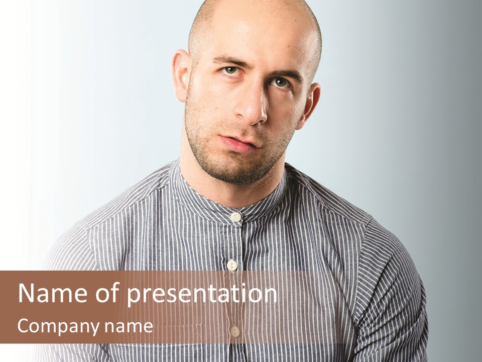 Adult Pose Real PowerPoint Template