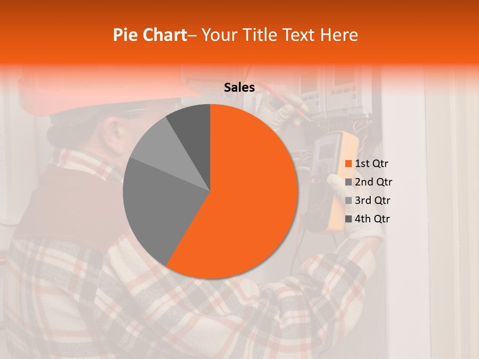 Panel Copper Crafts Person PowerPoint Template