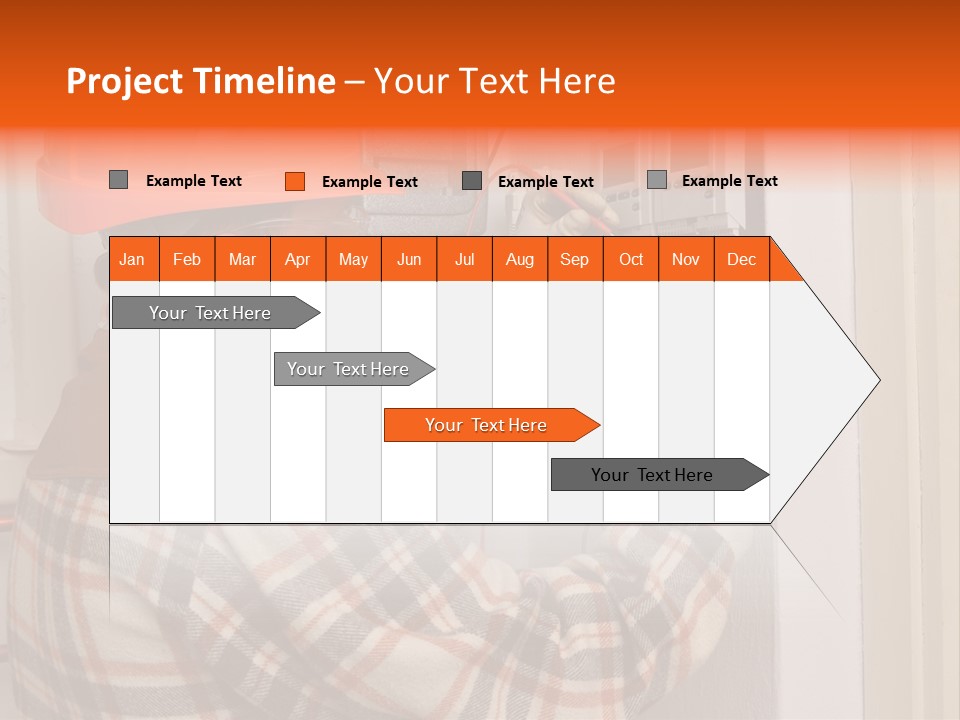 Panel Copper Crafts Person PowerPoint Template