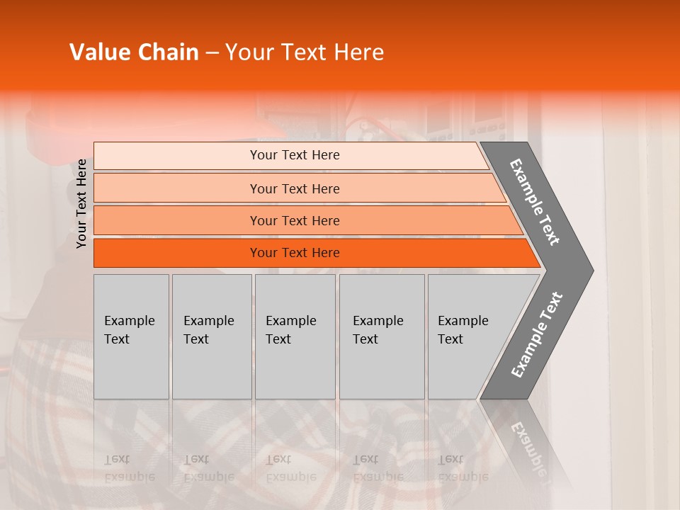 Panel Copper Crafts Person PowerPoint Template
