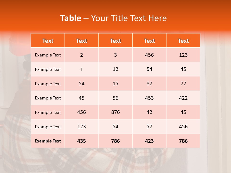 Panel Copper Crafts Person PowerPoint Template