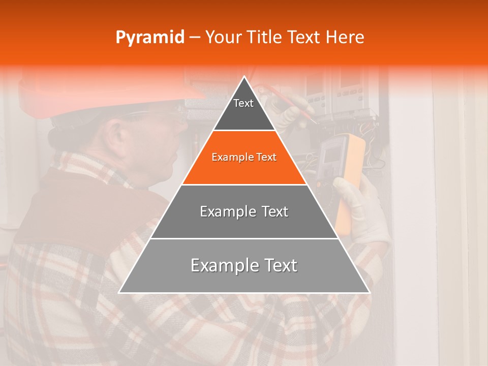 Panel Copper Crafts Person PowerPoint Template