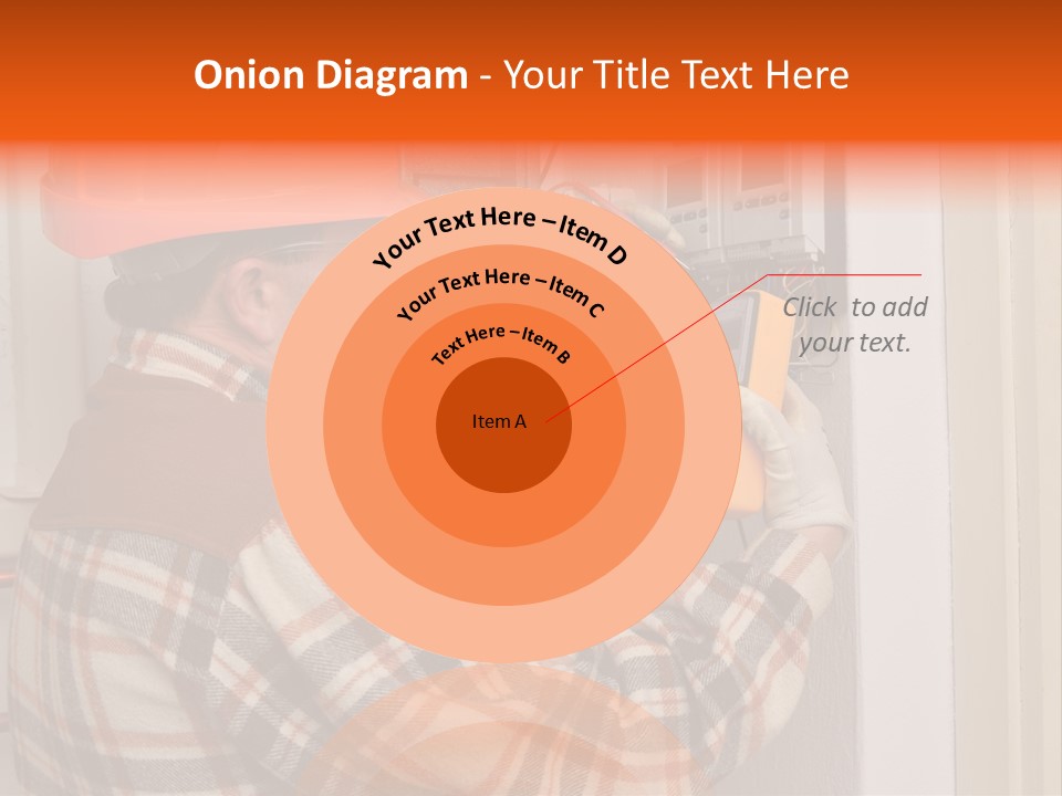 Panel Copper Crafts Person PowerPoint Template