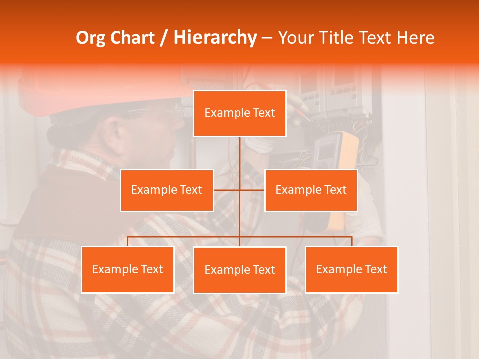 Panel Copper Crafts Person PowerPoint Template