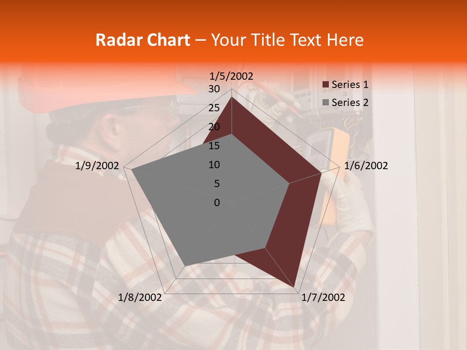 Panel Copper Crafts Person PowerPoint Template