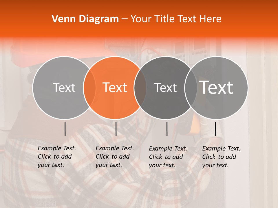 Panel Copper Crafts Person PowerPoint Template