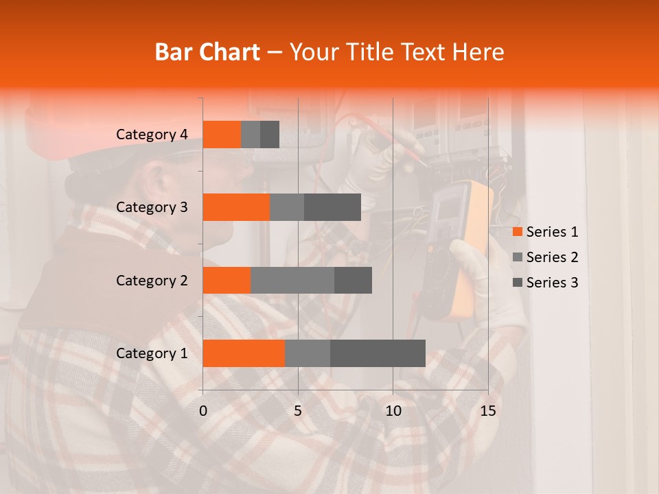 Panel Copper Crafts Person PowerPoint Template