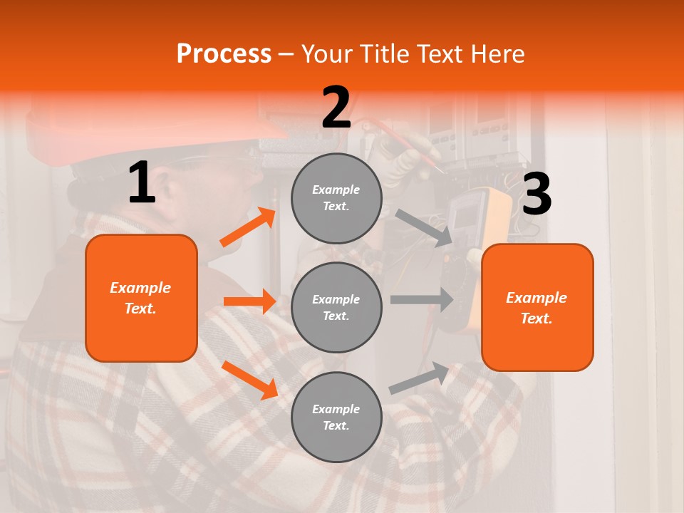 Panel Copper Crafts Person PowerPoint Template