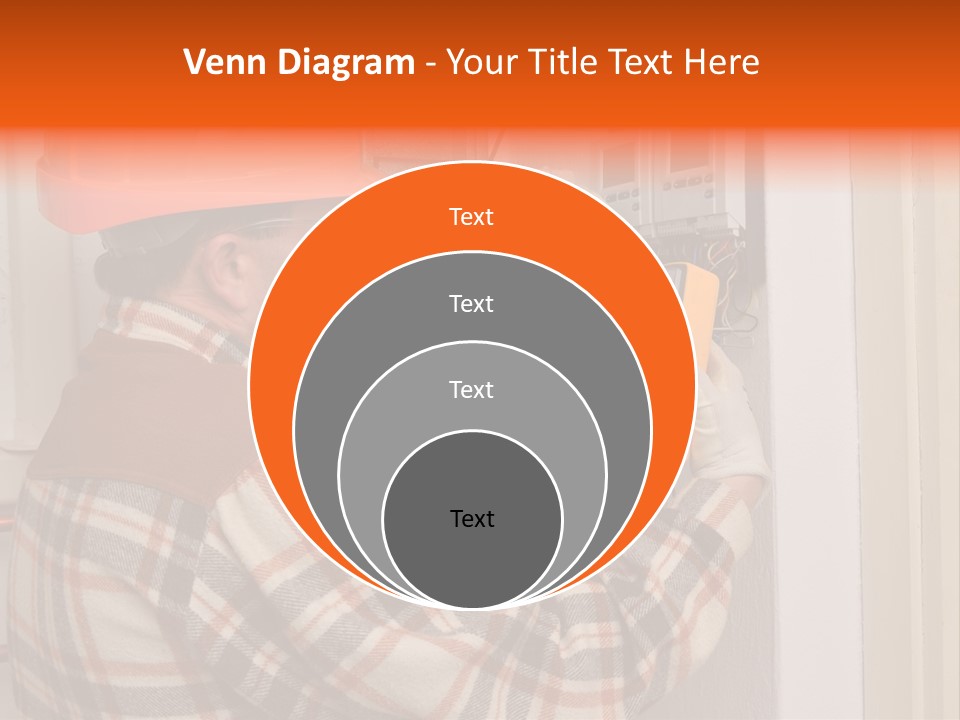 Panel Copper Crafts Person PowerPoint Template