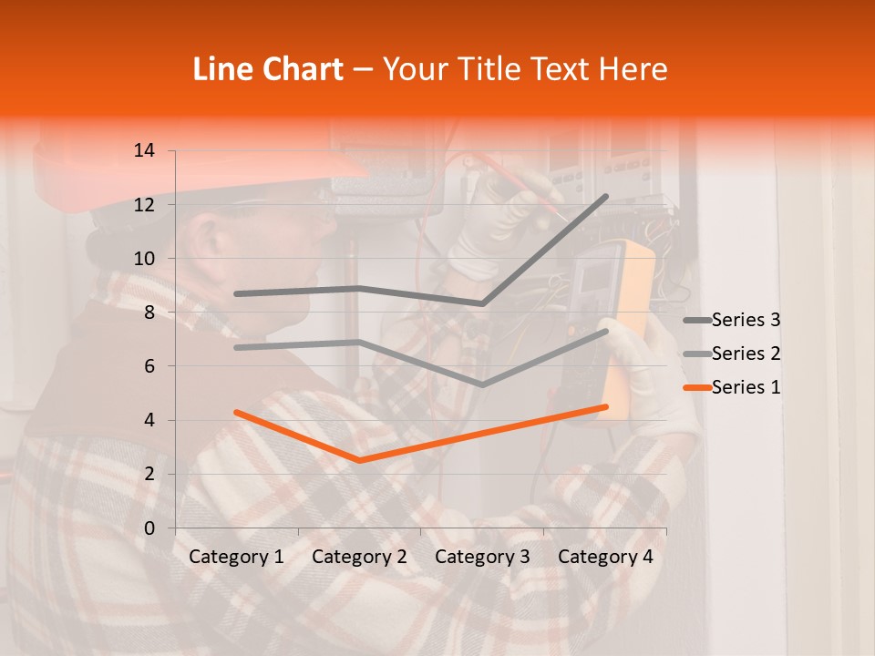 Panel Copper Crafts Person PowerPoint Template