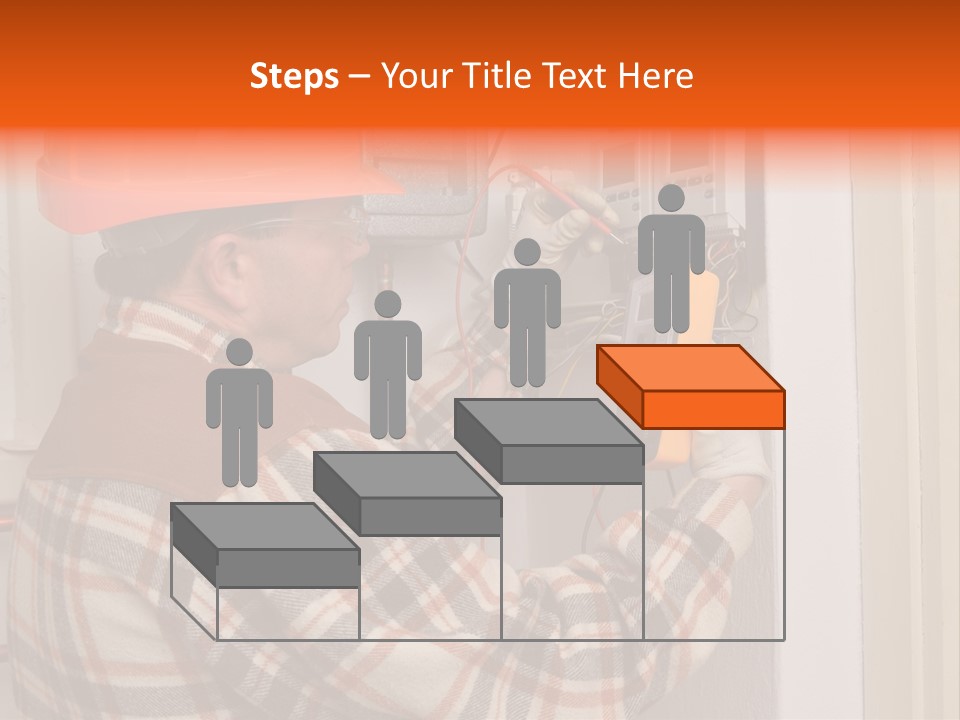 Panel Copper Crafts Person PowerPoint Template