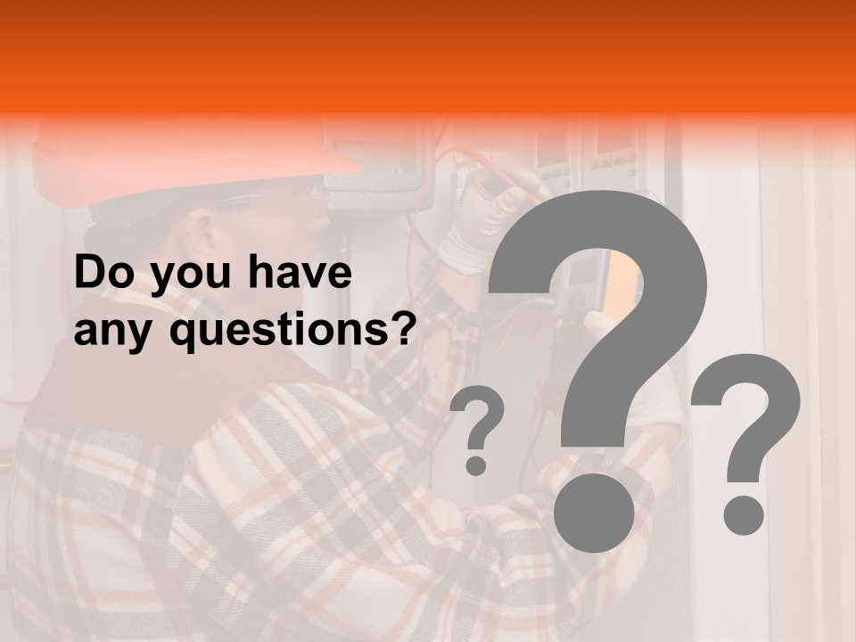 Panel Copper Crafts Person PowerPoint Template