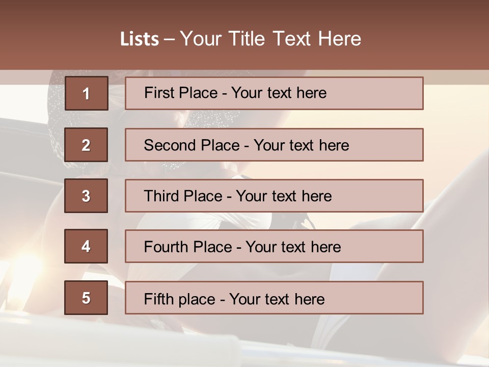 Portrait Show Trip PowerPoint Template