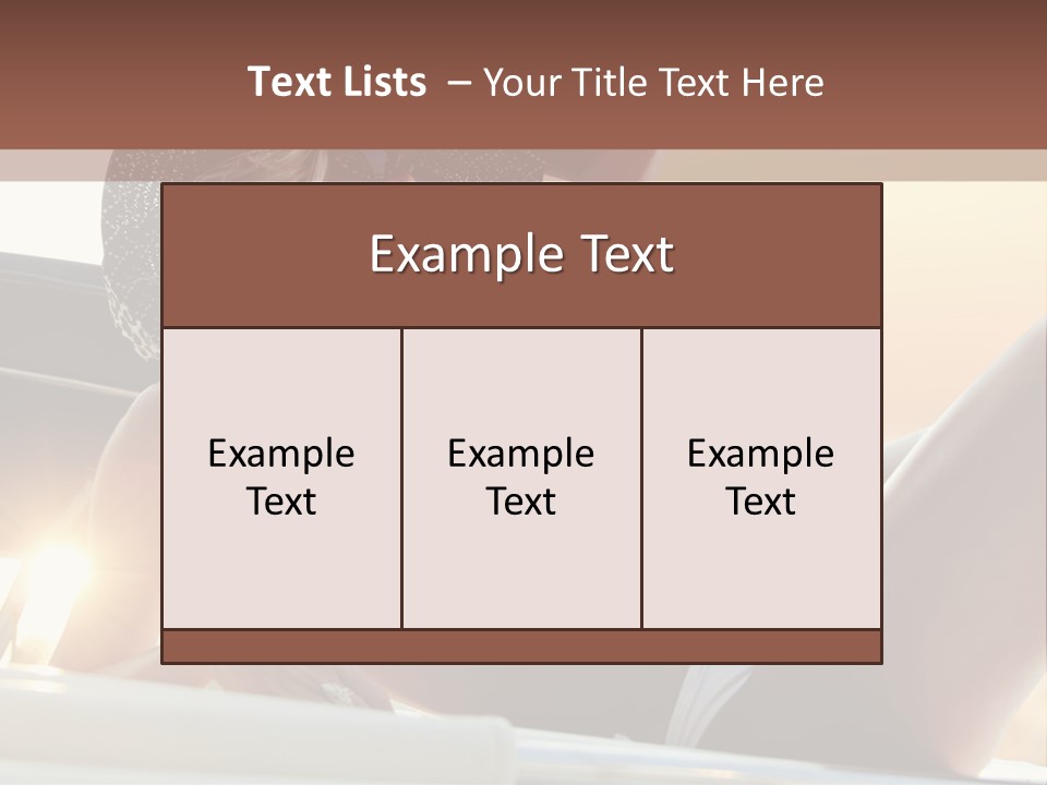 Portrait Show Trip PowerPoint Template