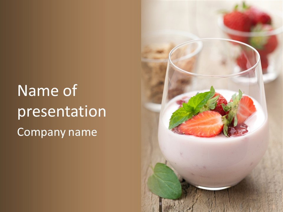 Frozen Yogurt Sweet PowerPoint Template