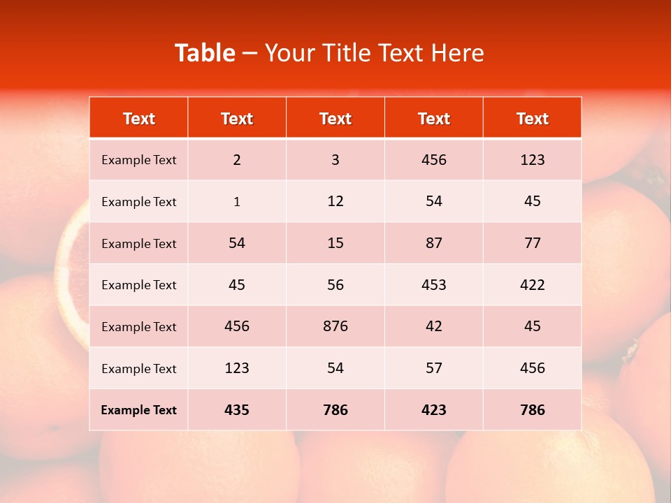 Juicy Diet Many PowerPoint Template