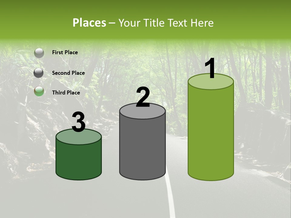 Nature Seychelles Highway PowerPoint Template