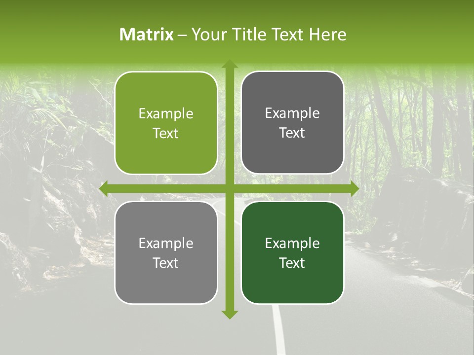 Nature Seychelles Highway PowerPoint Template