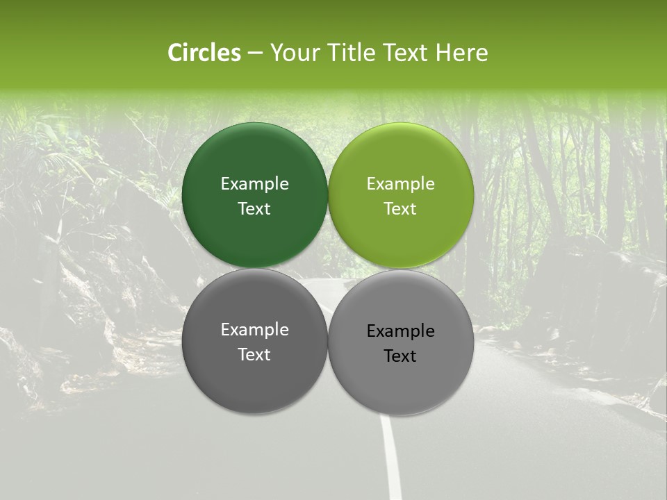 Nature Seychelles Highway PowerPoint Template