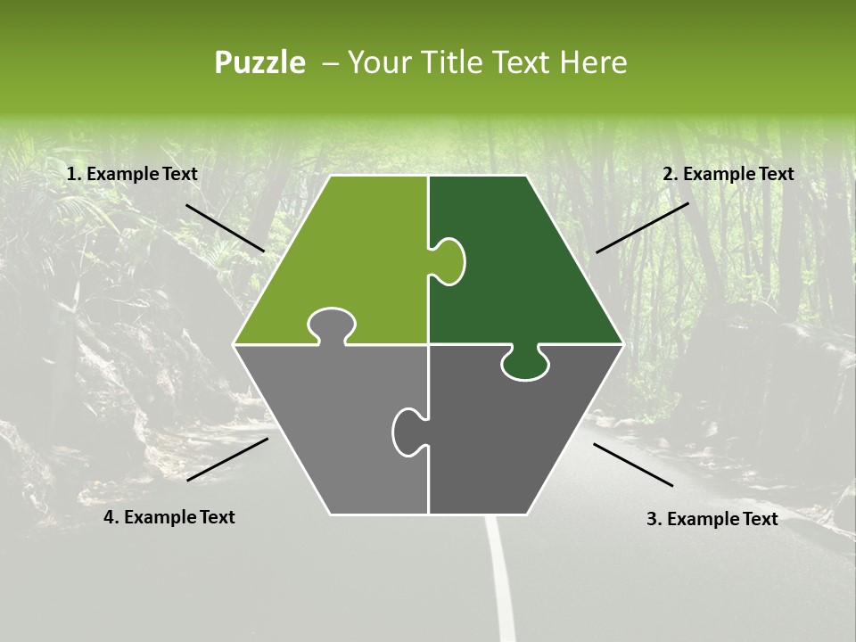 Nature Seychelles Highway PowerPoint Template